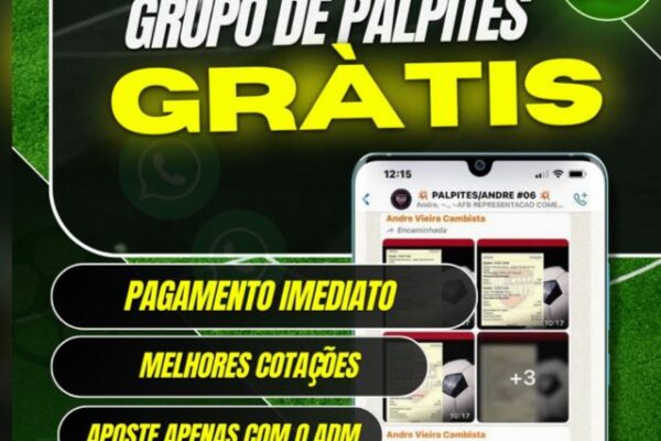 Grupo de WhatsApp Futebol_Dicas 06 ☘️💵💰