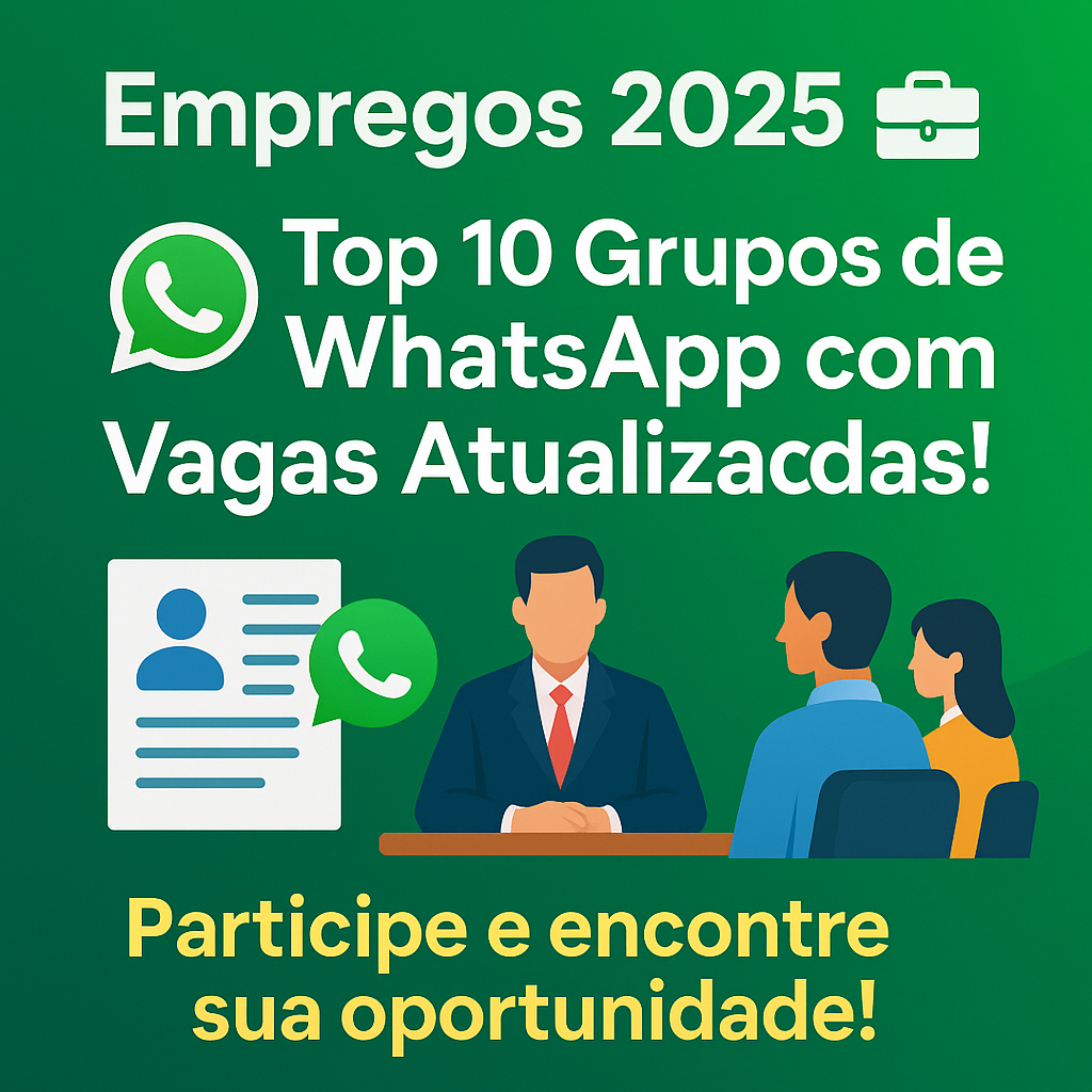 Top 10 Grupos de WhatsApp para Oportunidades de Emprego 2025
